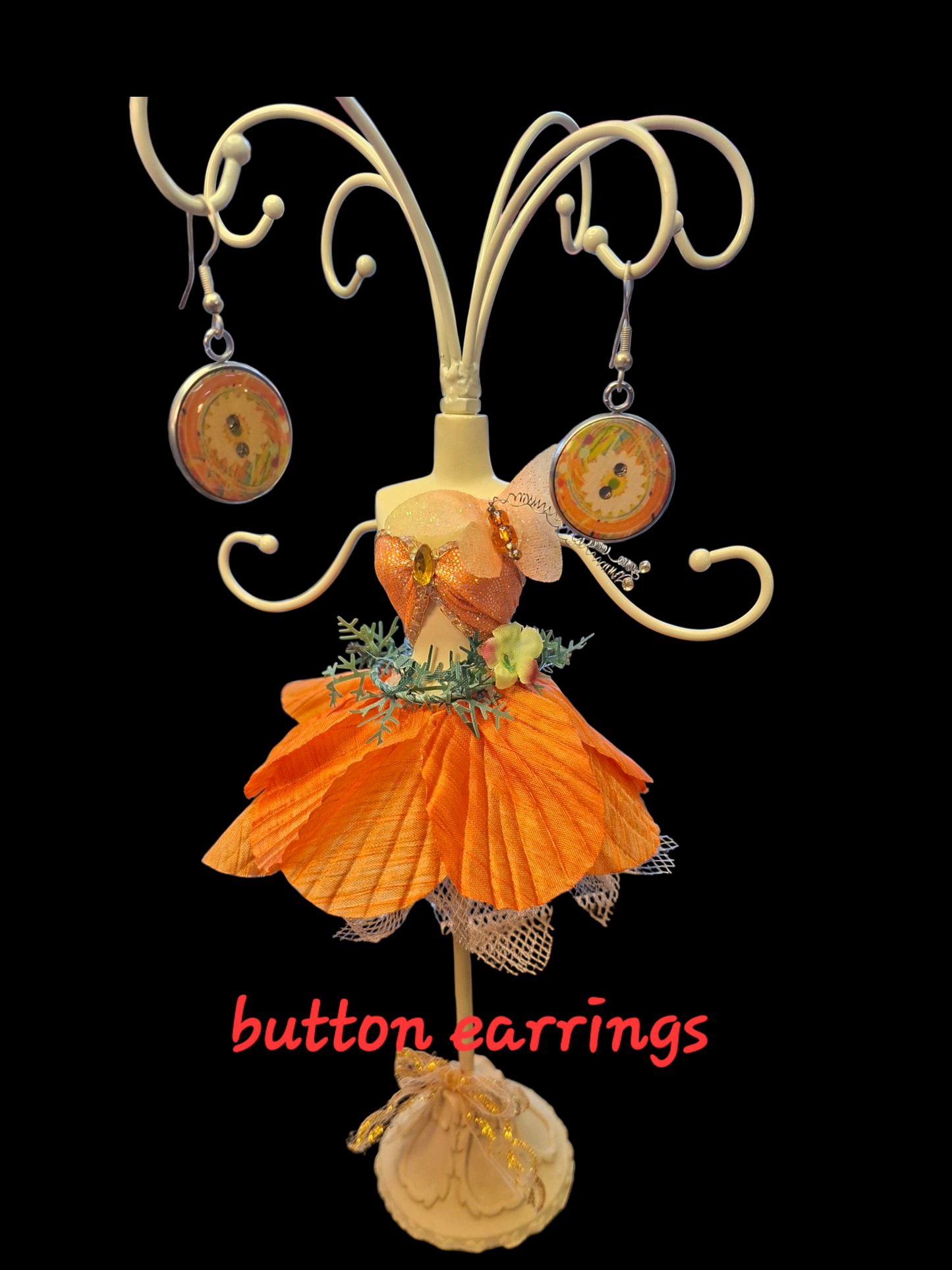 Button Earrings