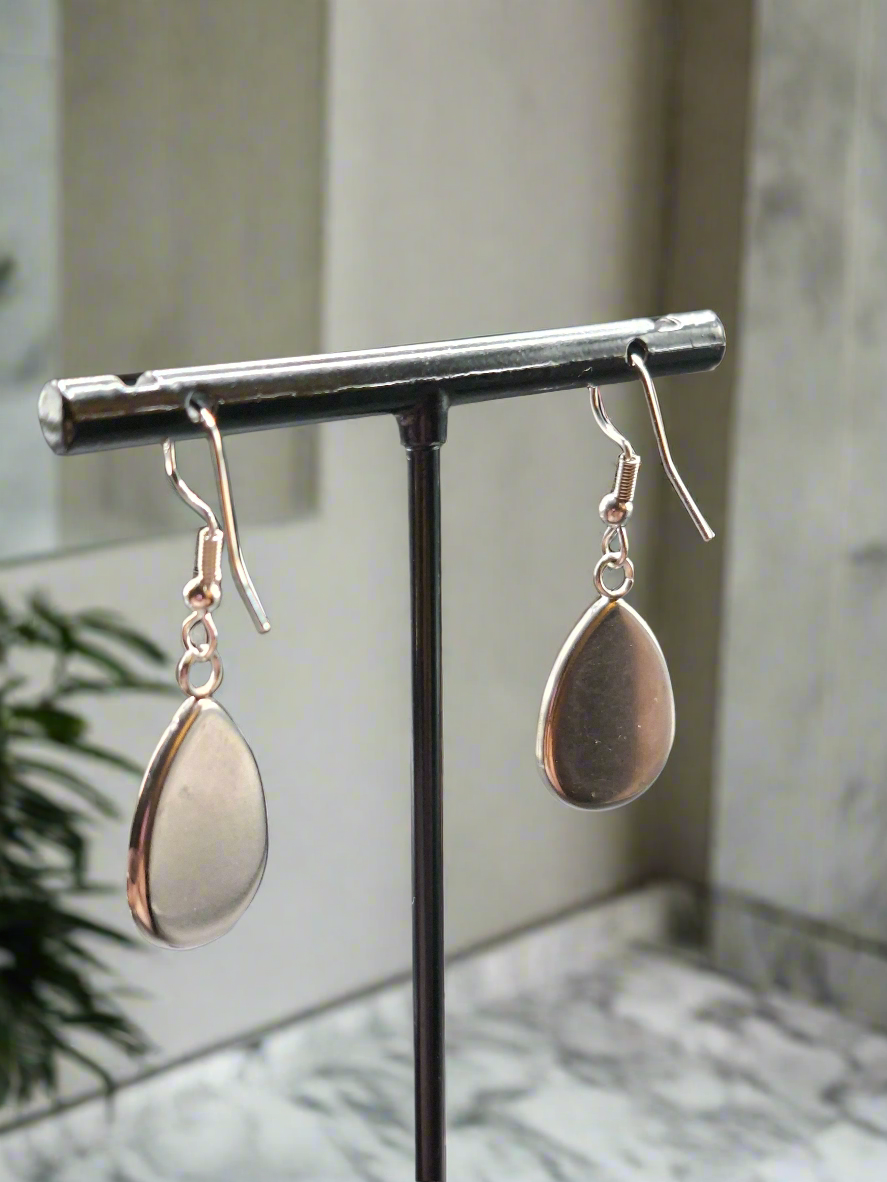 Hand painted teardrop earrings