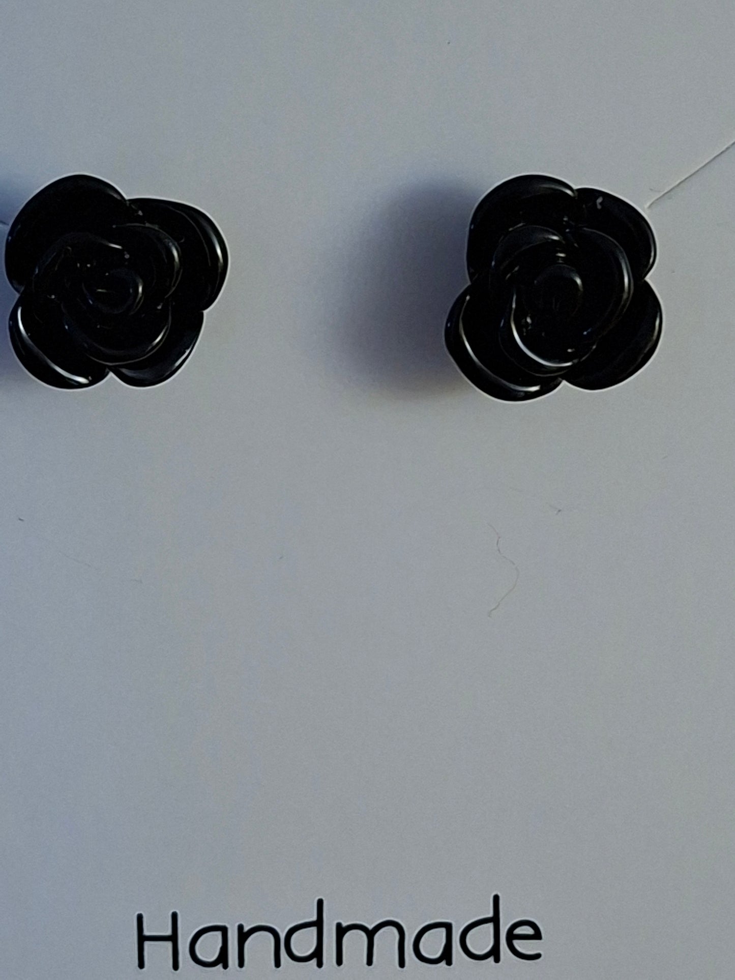 Polymer clay flower stud earrings