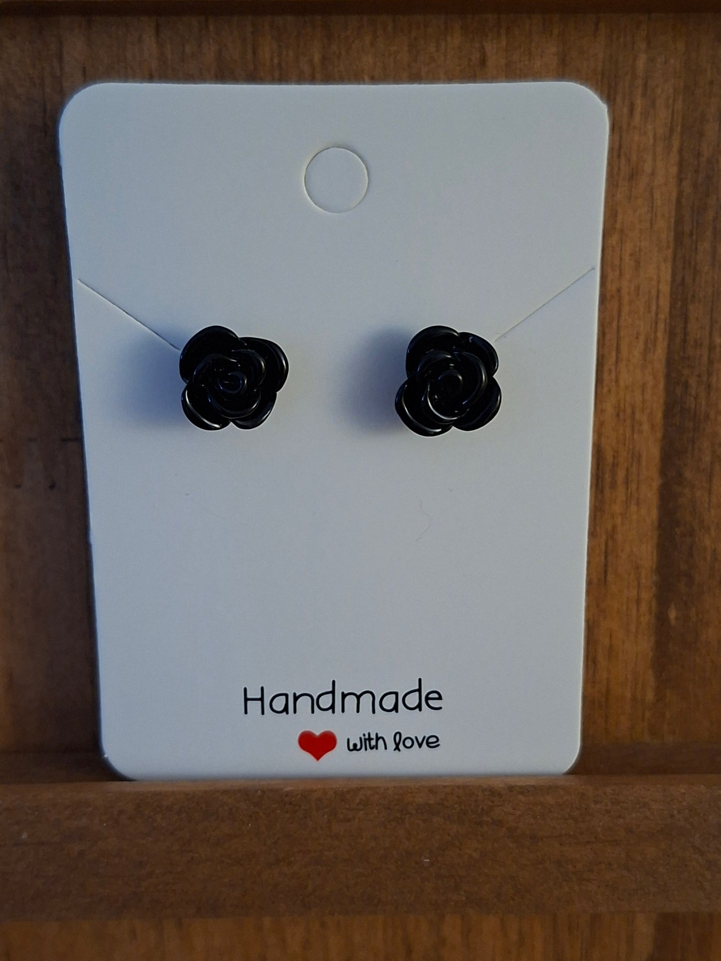 Polymer clay flower stud earrings