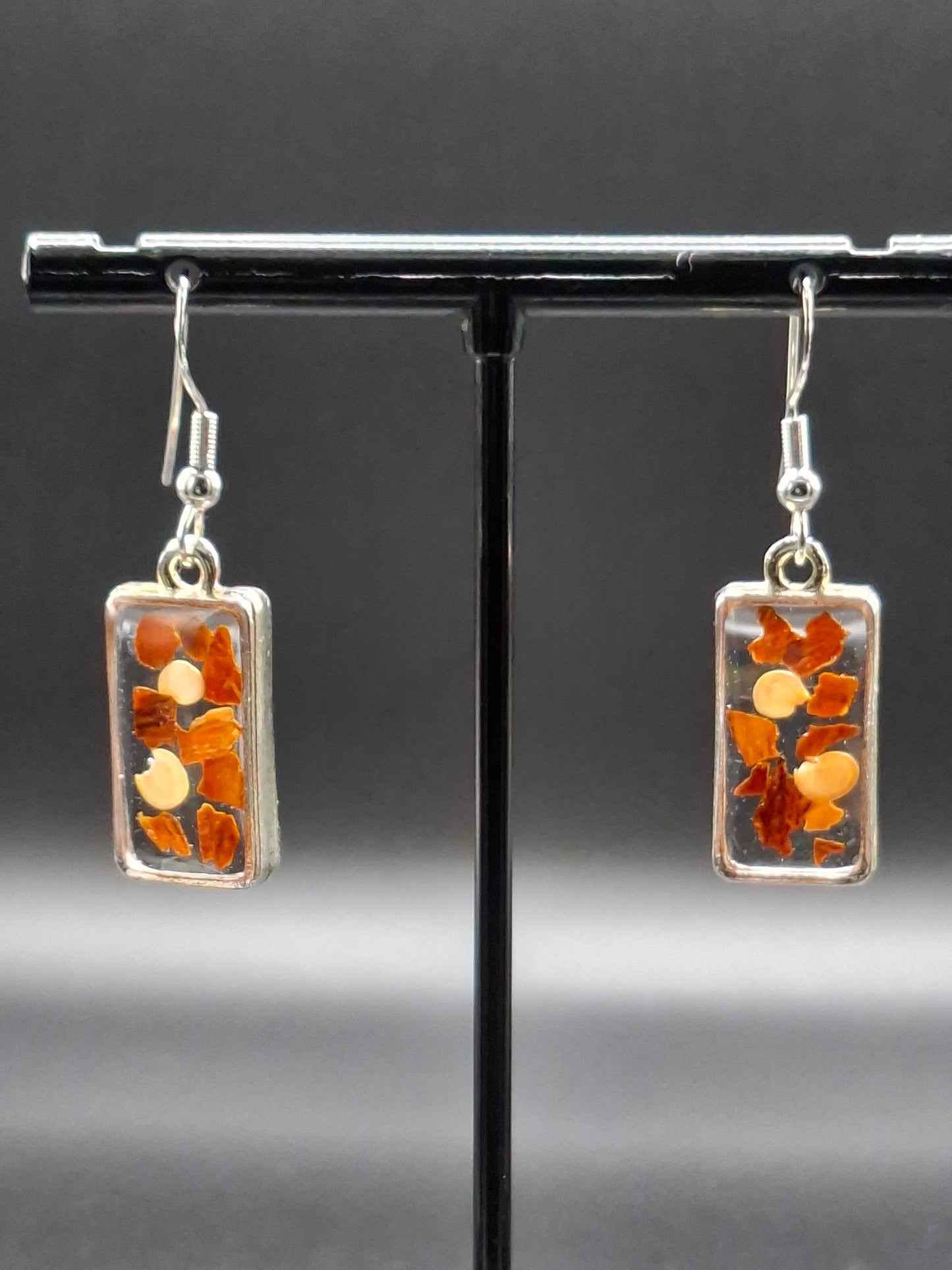 Chili flake earrings