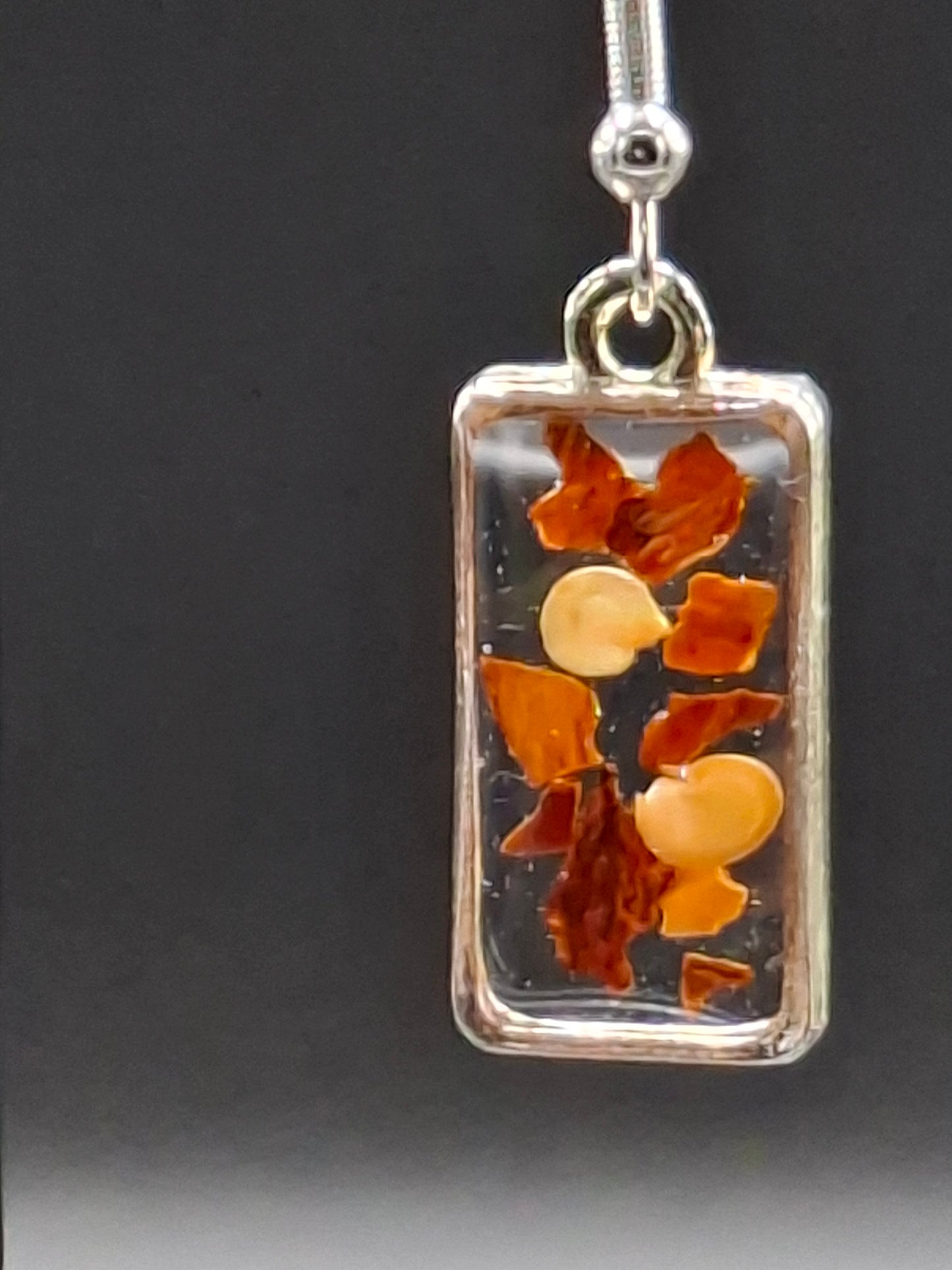 Chili flake earrings