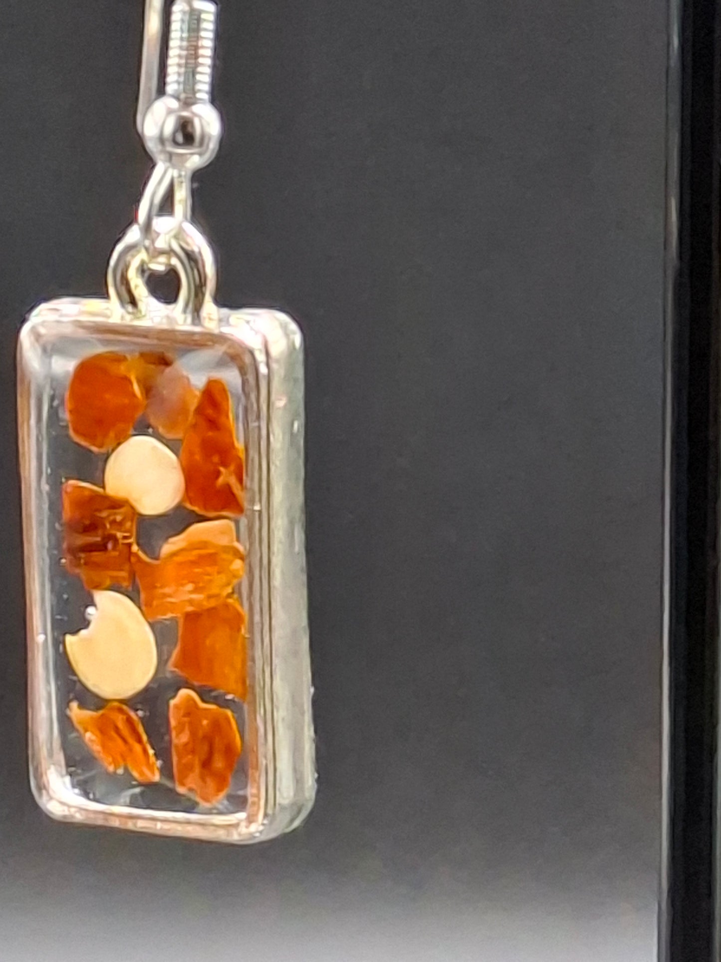 Chili flake earrings