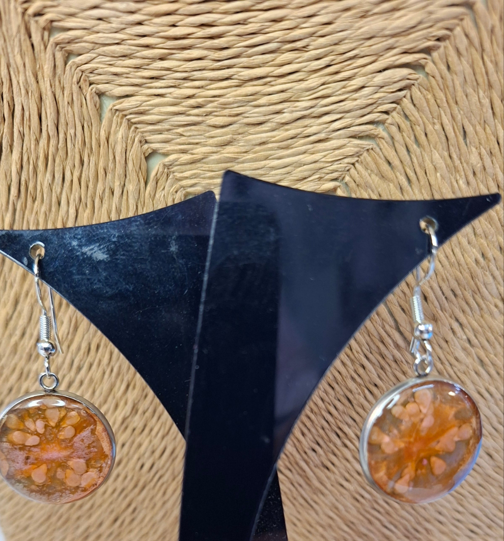 Real tomatoe earrings