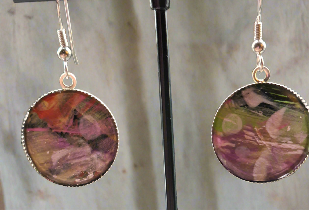Hand painted earrings