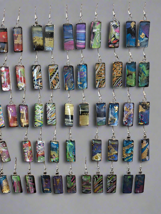 Hand painted earrings