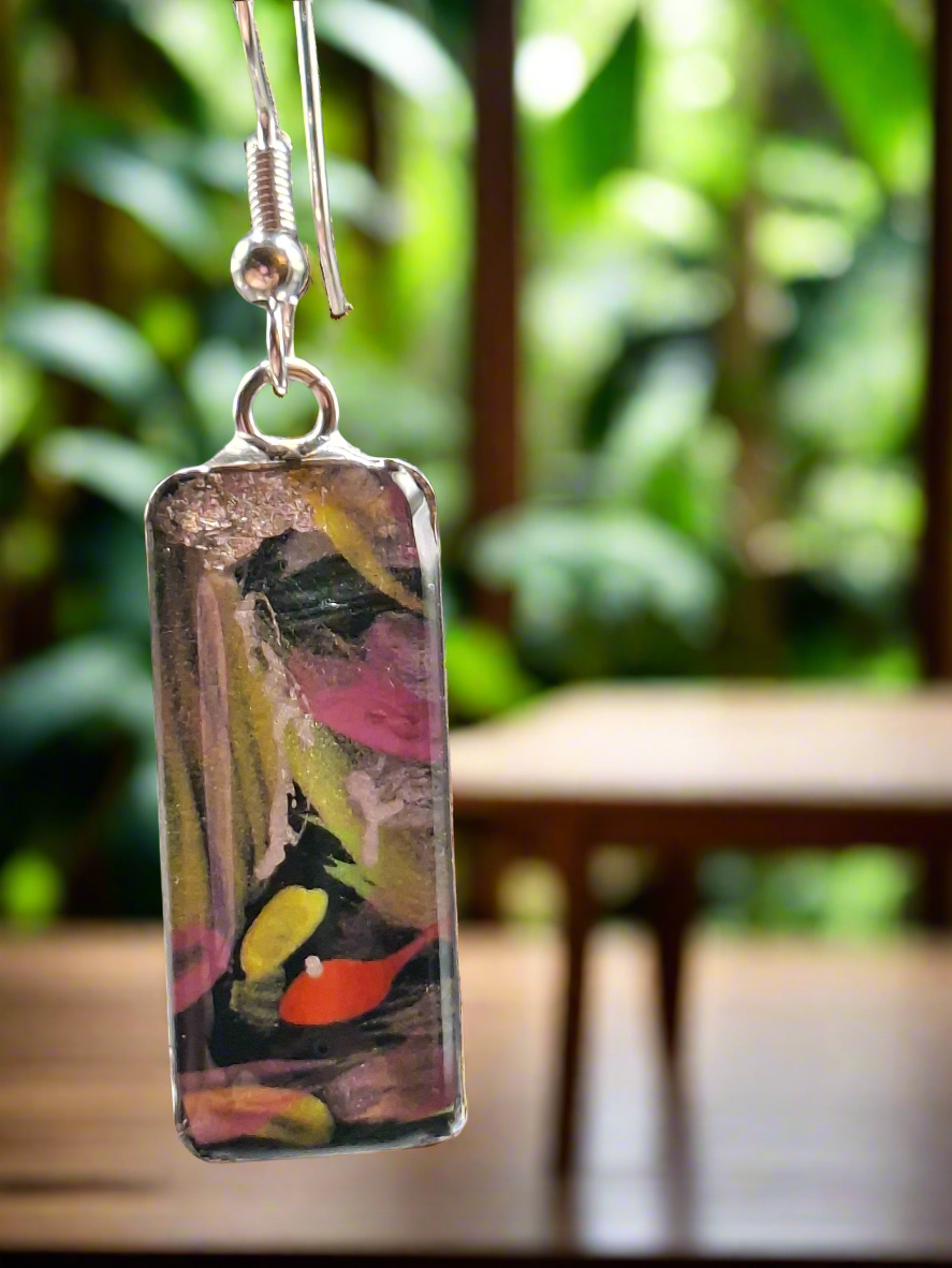 Hand painted earrings