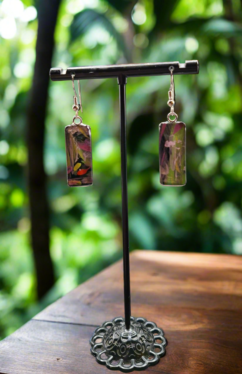 Hand painted earrings