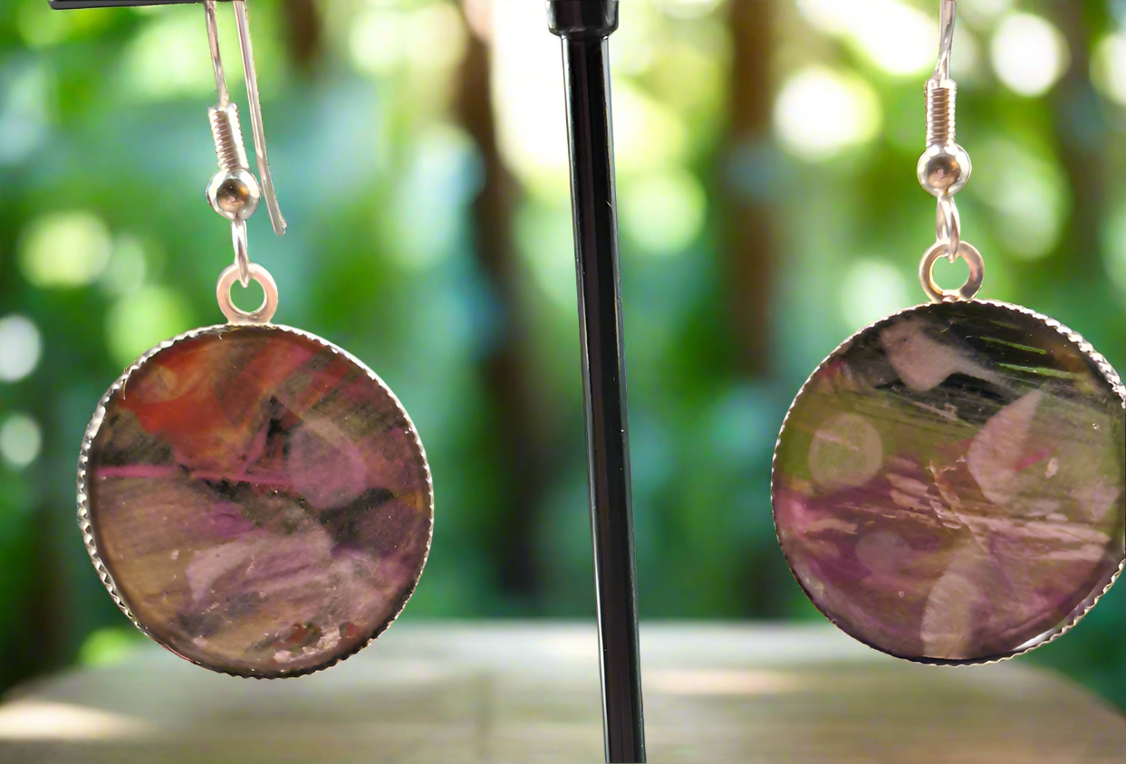 Hand painted earrings