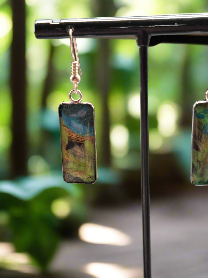 Hand painted earrings