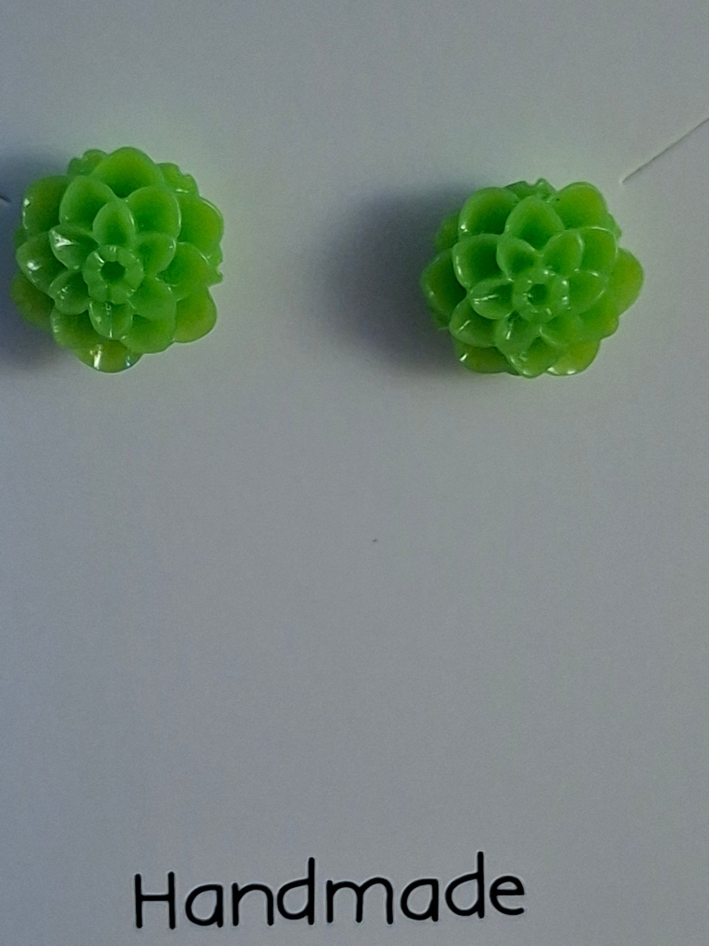 Polymer clay flower stud earrings