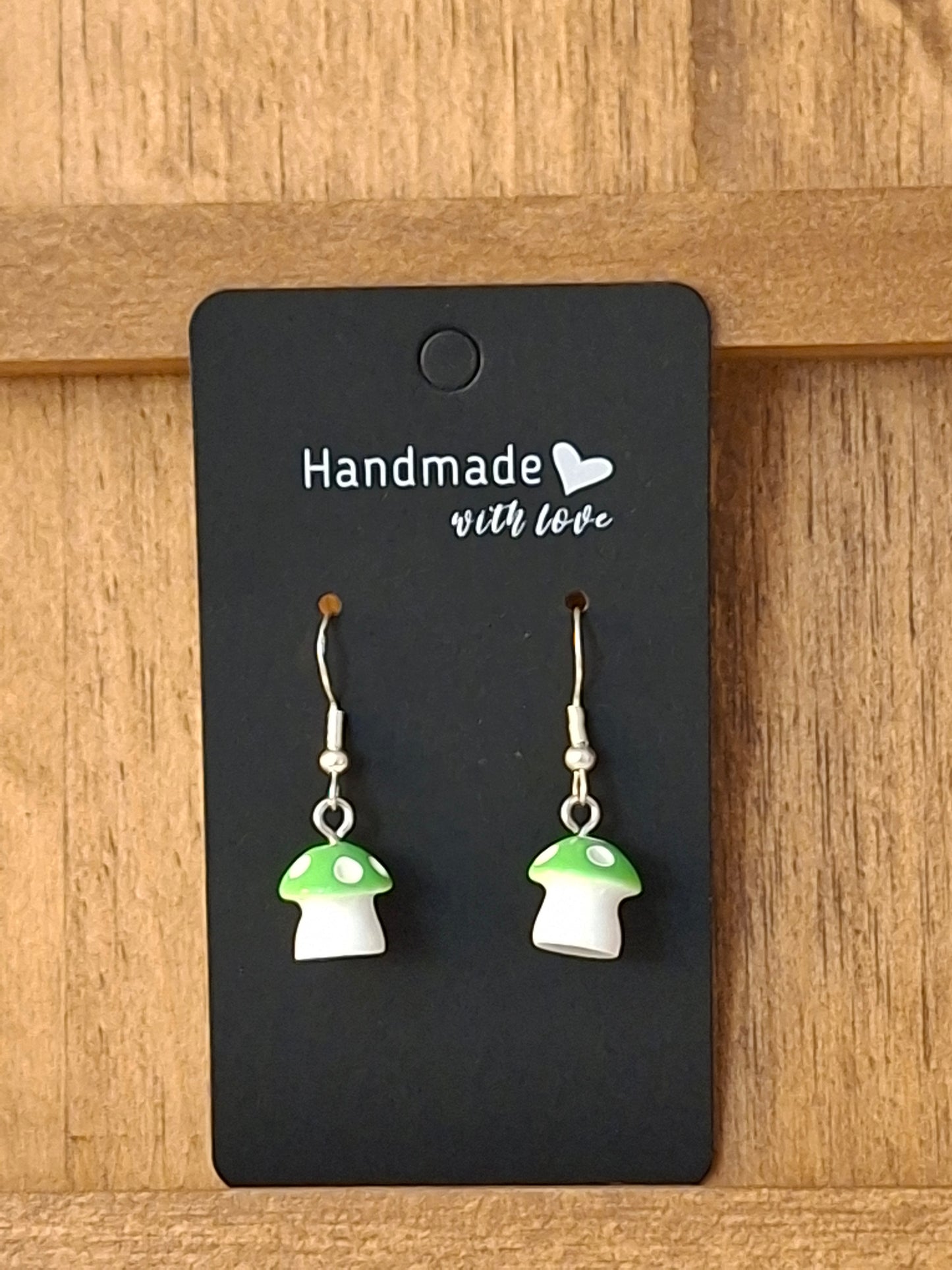 Large mushroom earrings