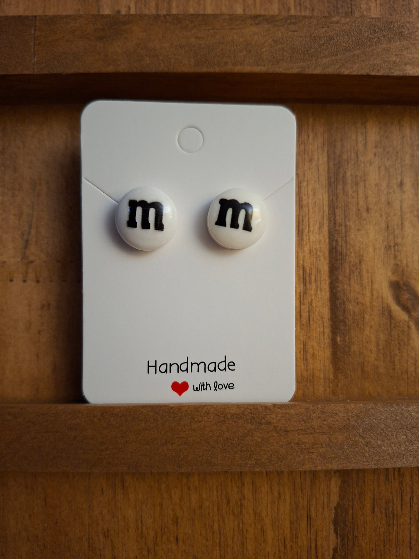 M&M STUD EARRINGS