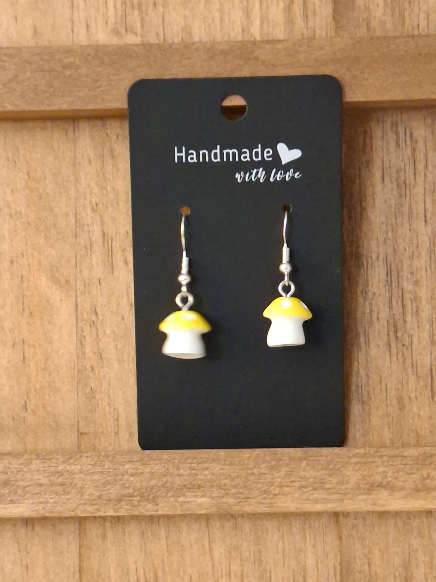 Large mushroom earrings