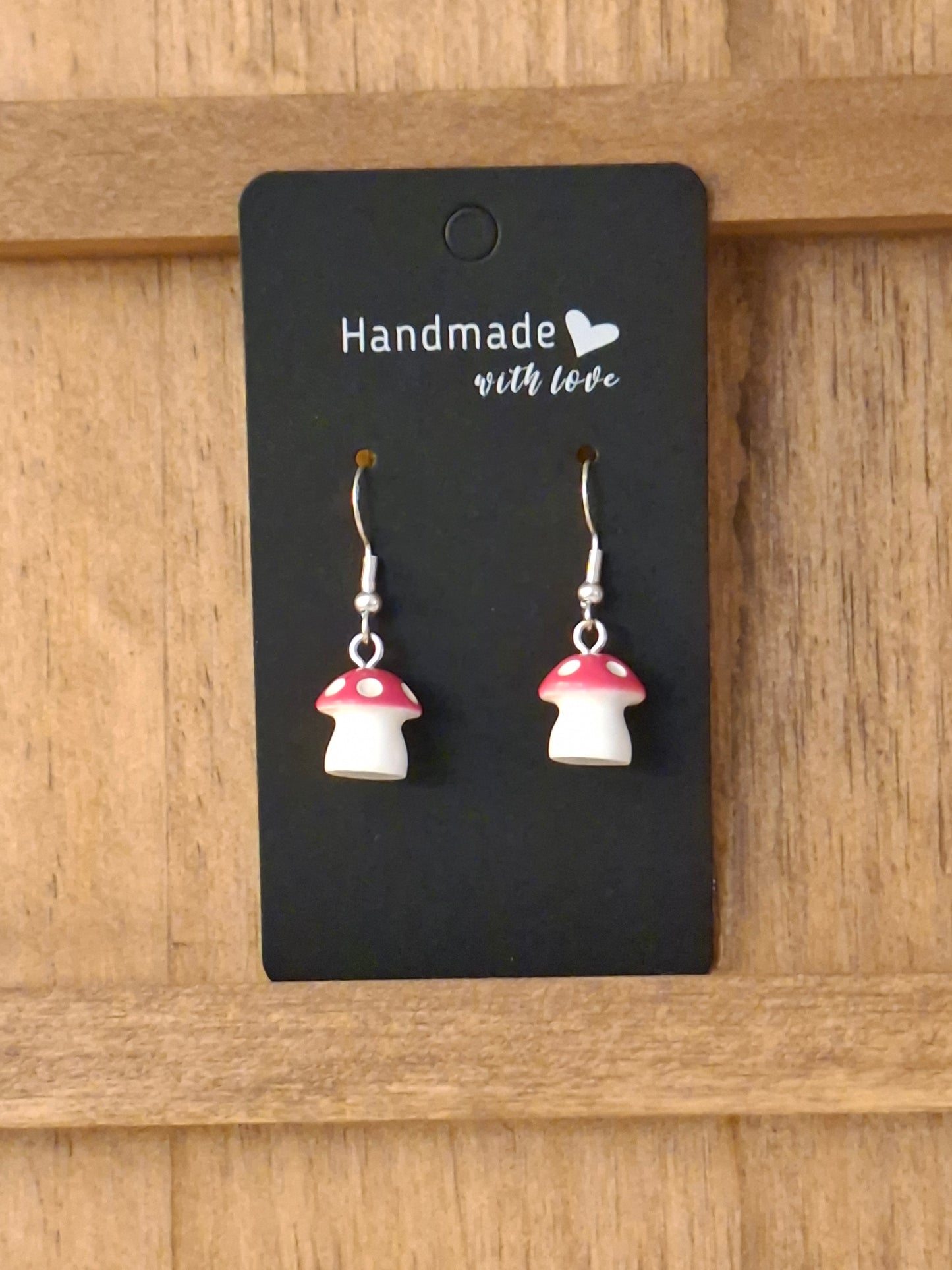 Large mushroom earrings
