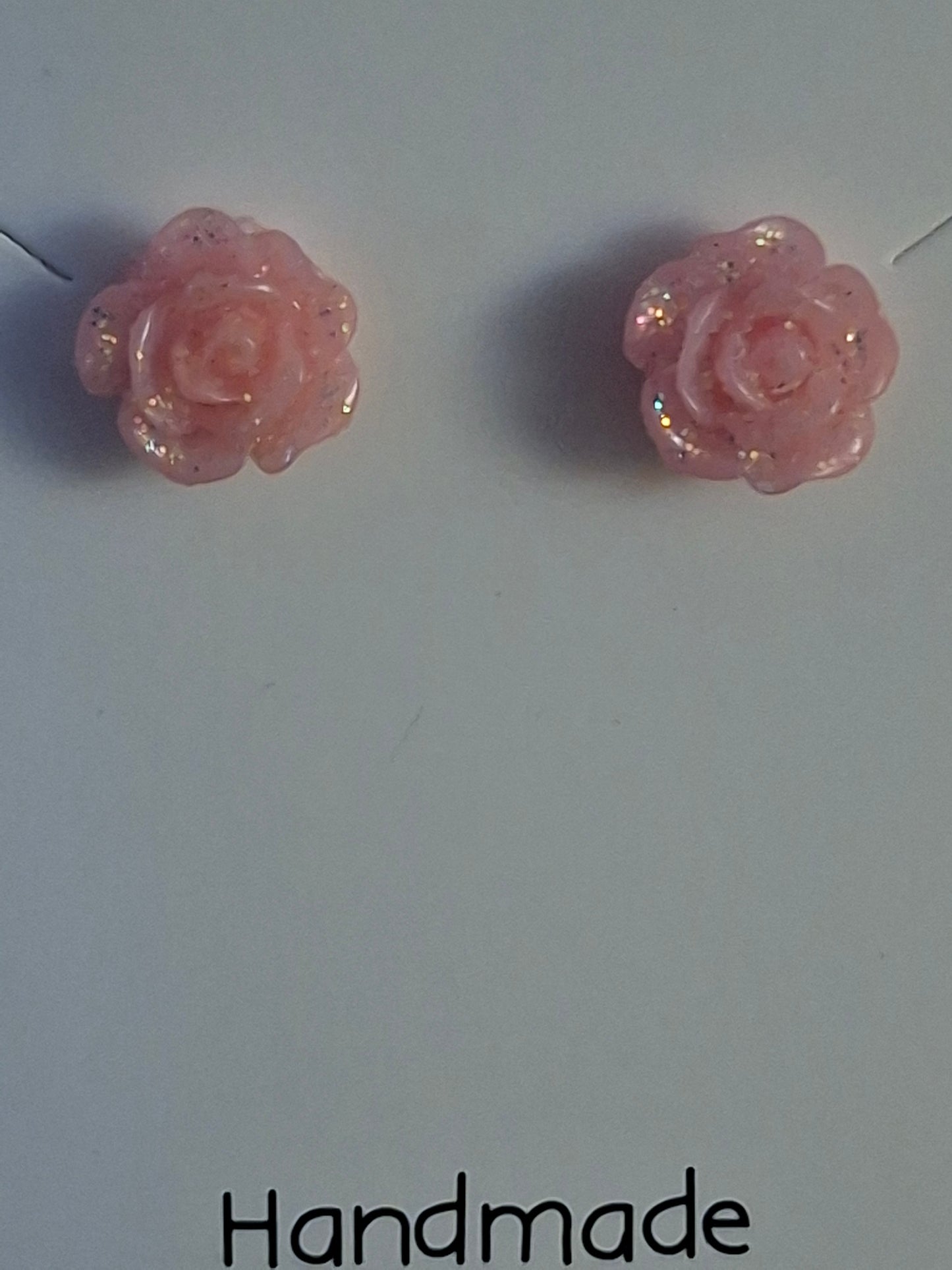 Polymer clay flower stud earrings