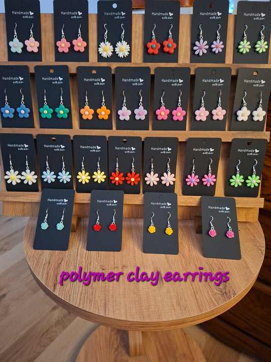 Polymer clay earrings