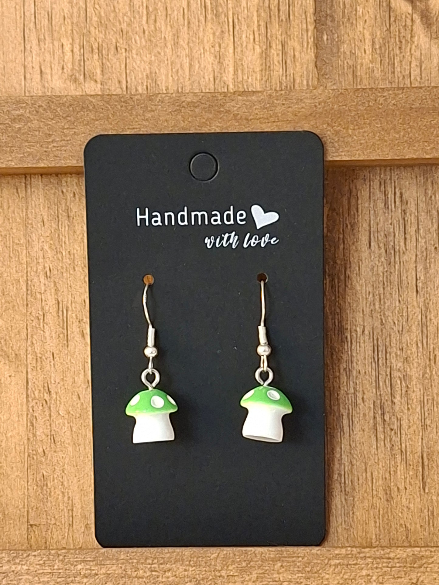 Large mushroom earrings