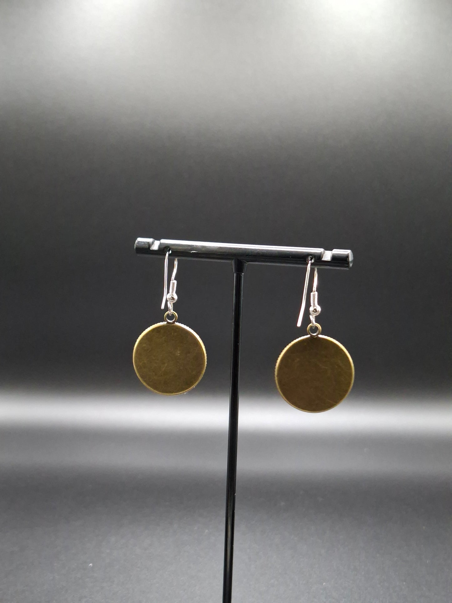 Real flower earrings
