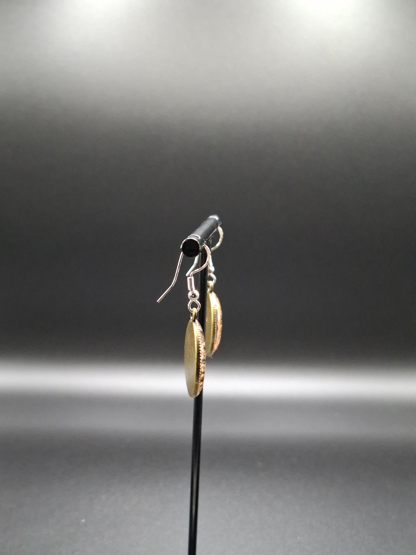 Real flower earrings