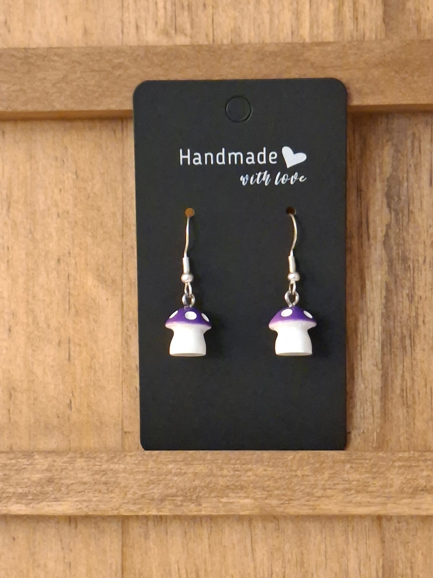 Large mushroom earrings