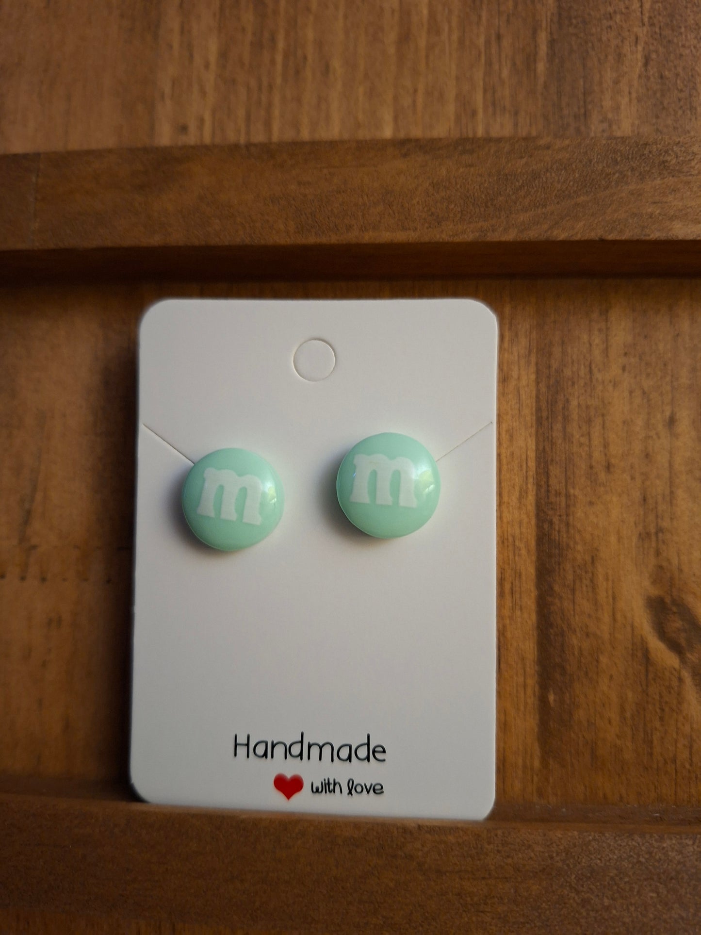 M&M STUD EARRINGS