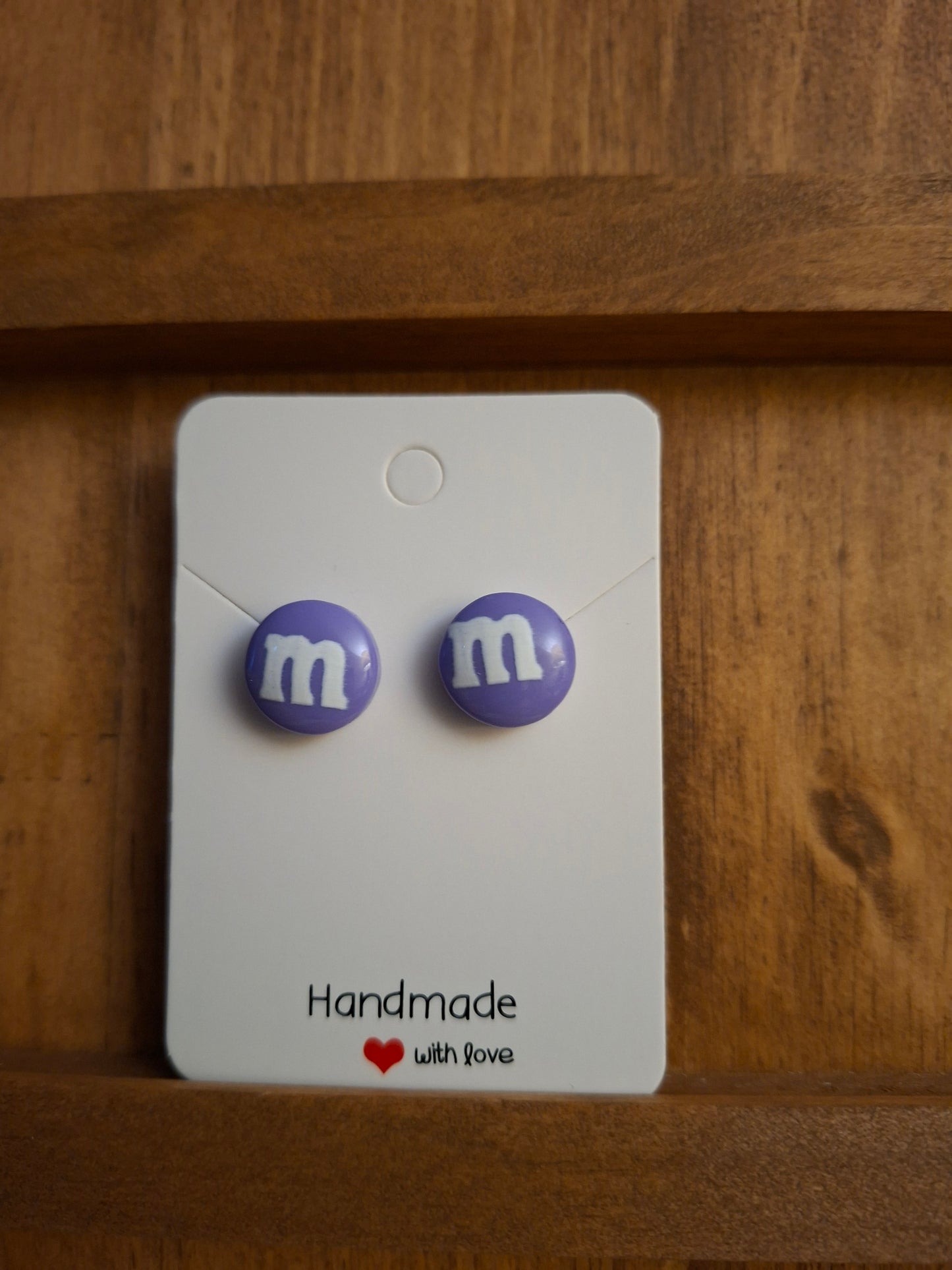 M&M STUD EARRINGS