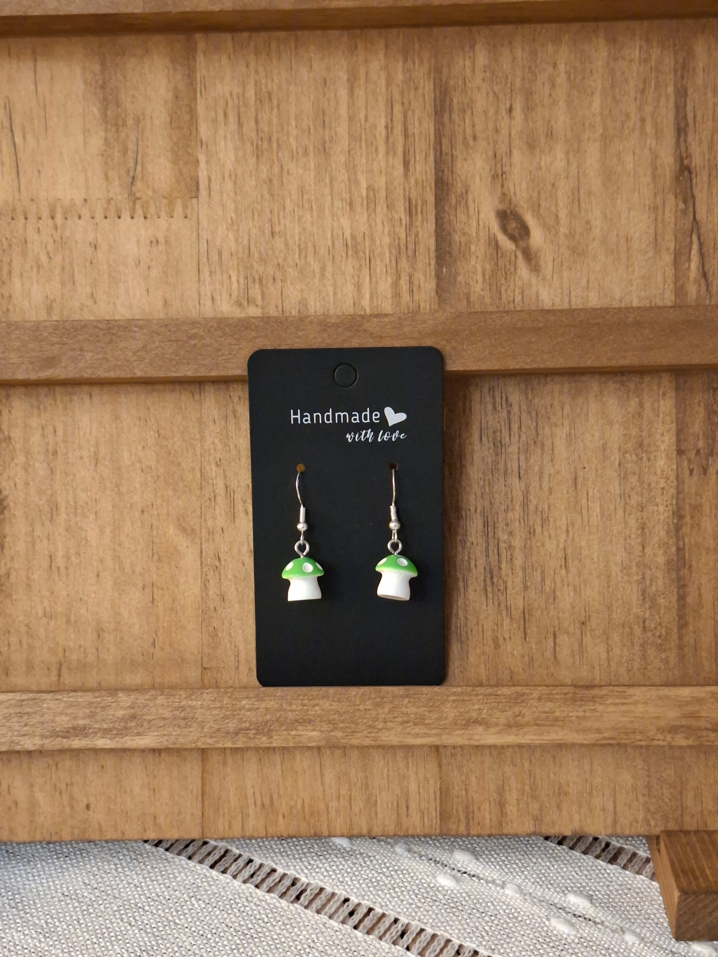 Large mushroom earrings