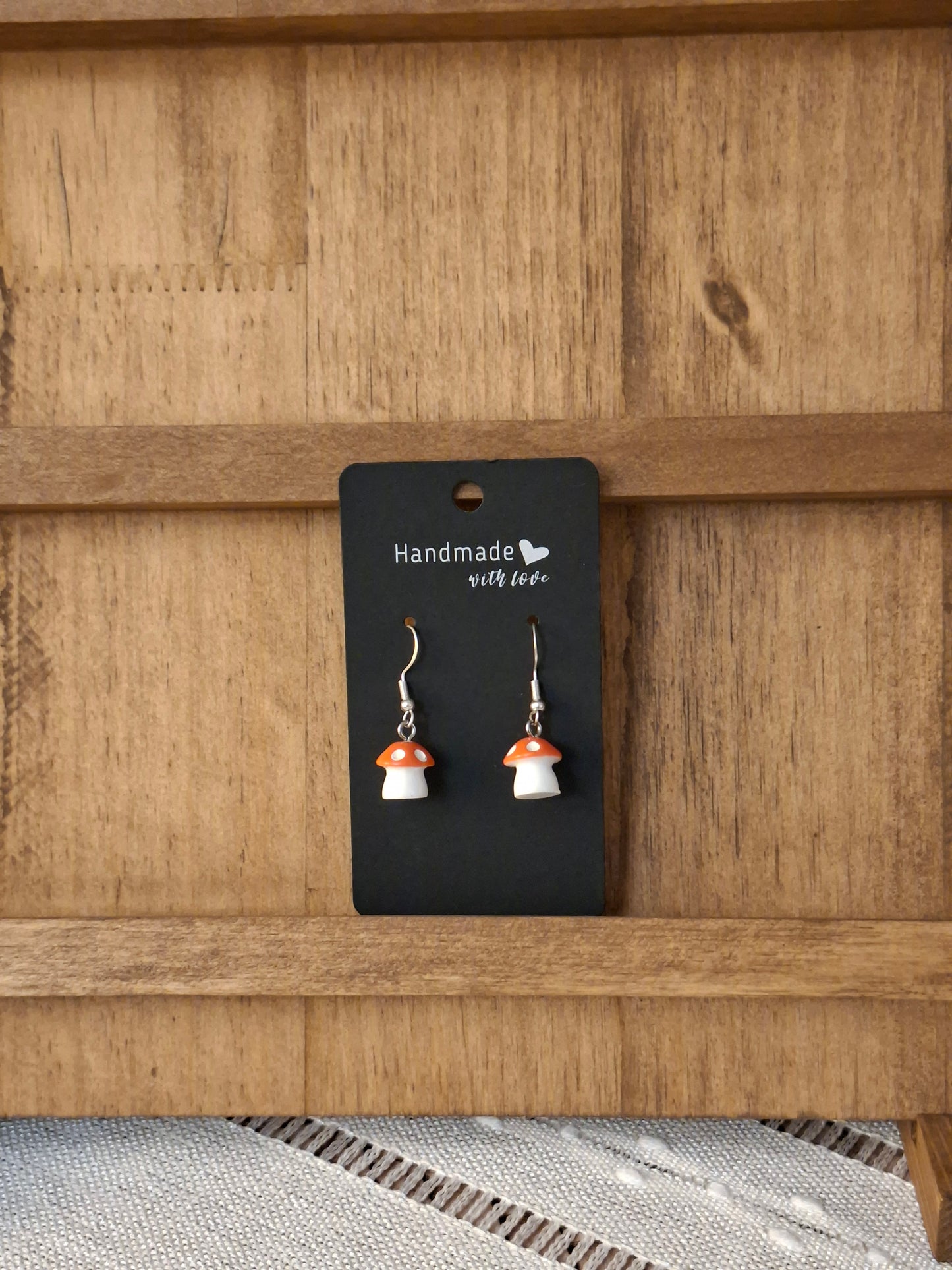 Large mushroom earrings