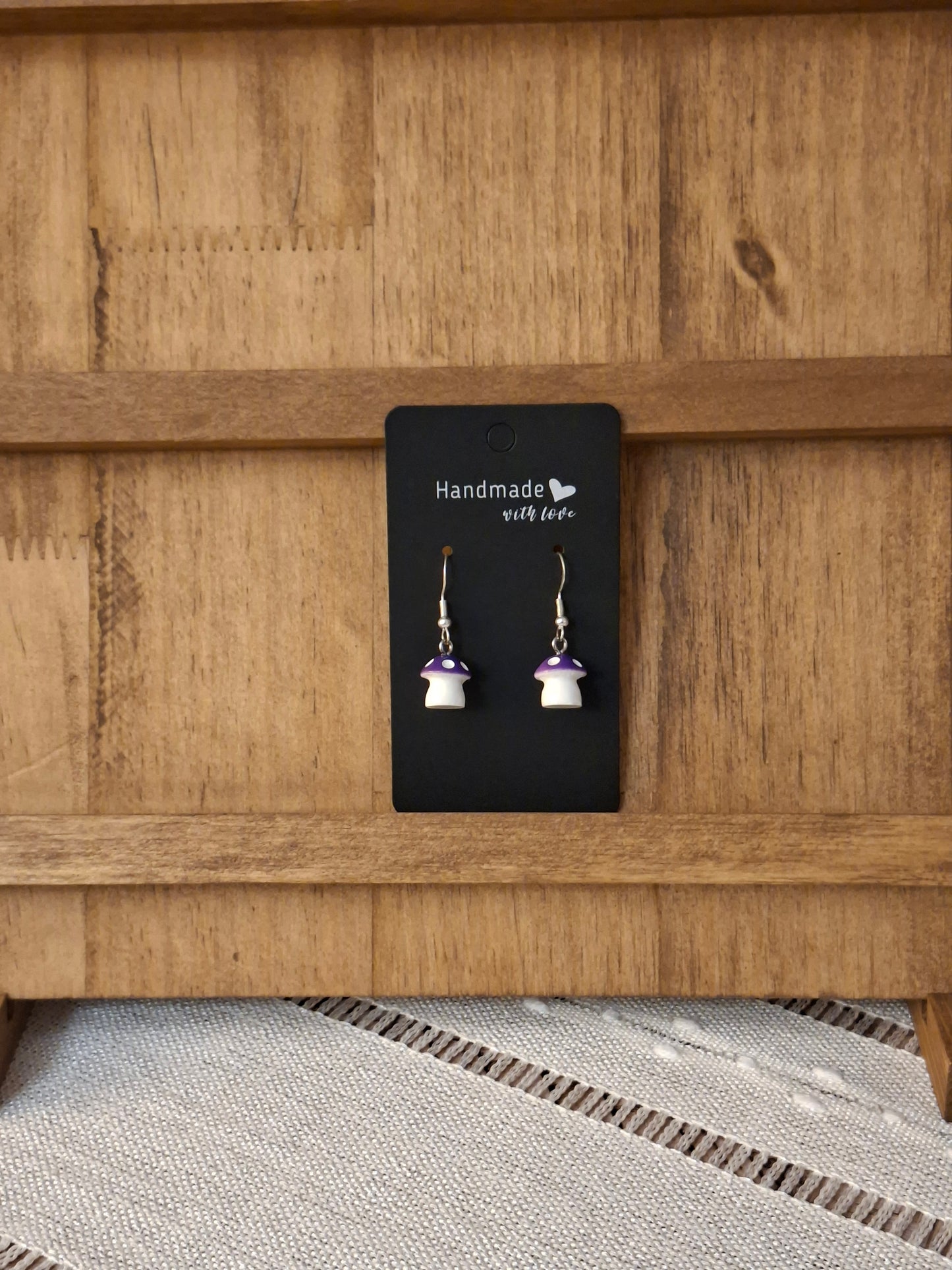 Large mushroom earrings