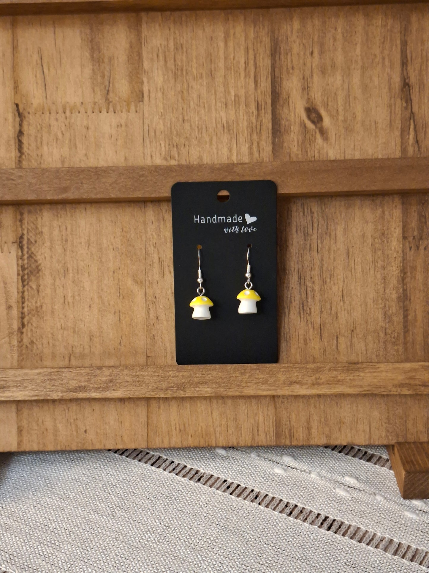 Large mushroom earrings