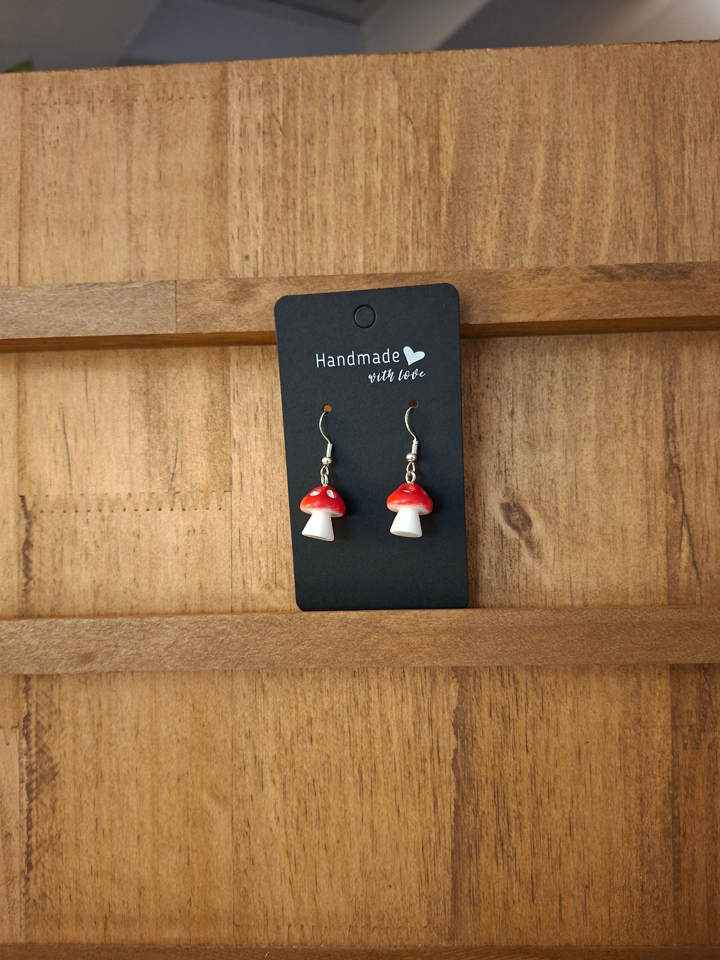 Large mushroom earrings