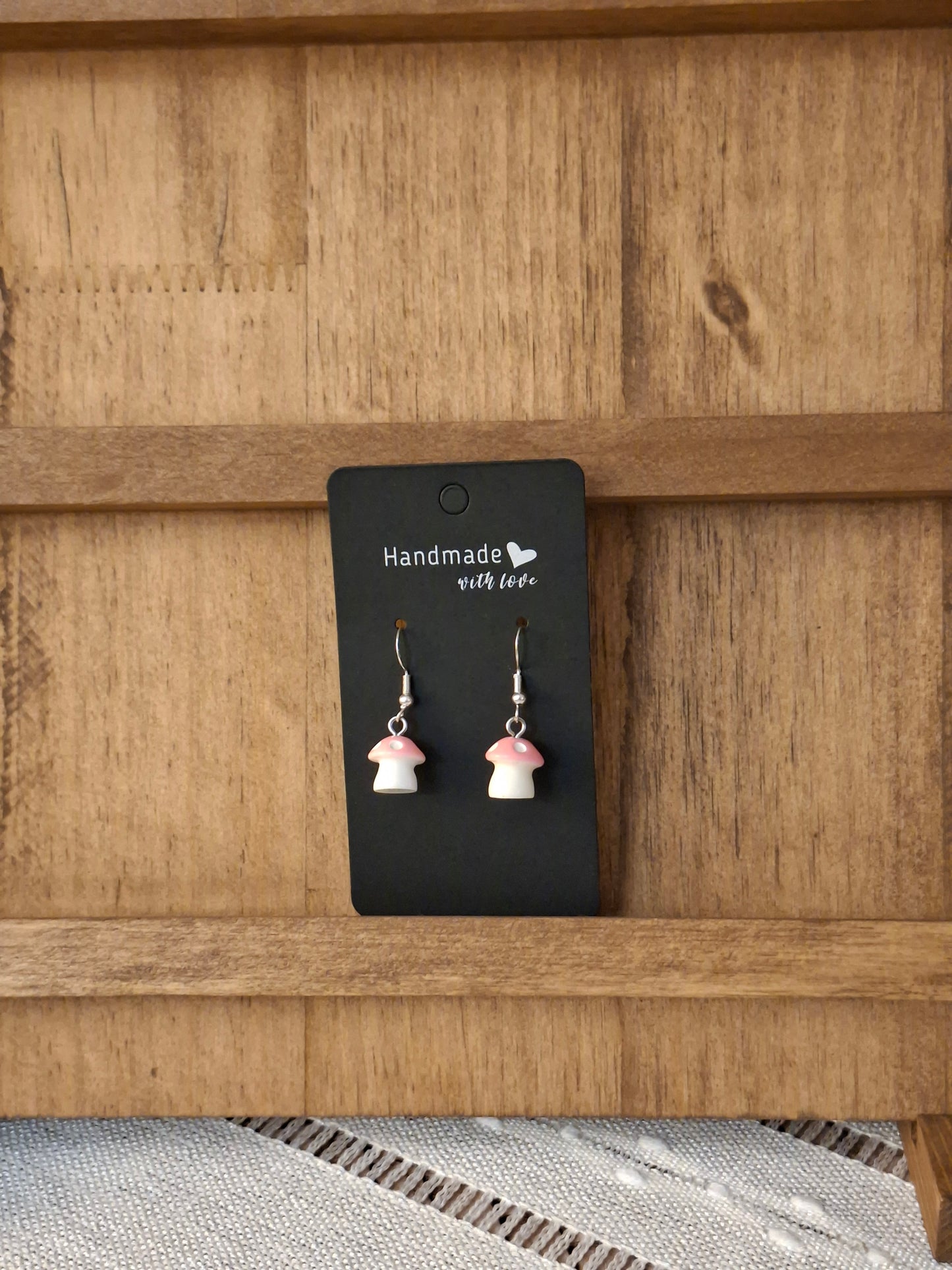 Large mushroom earrings