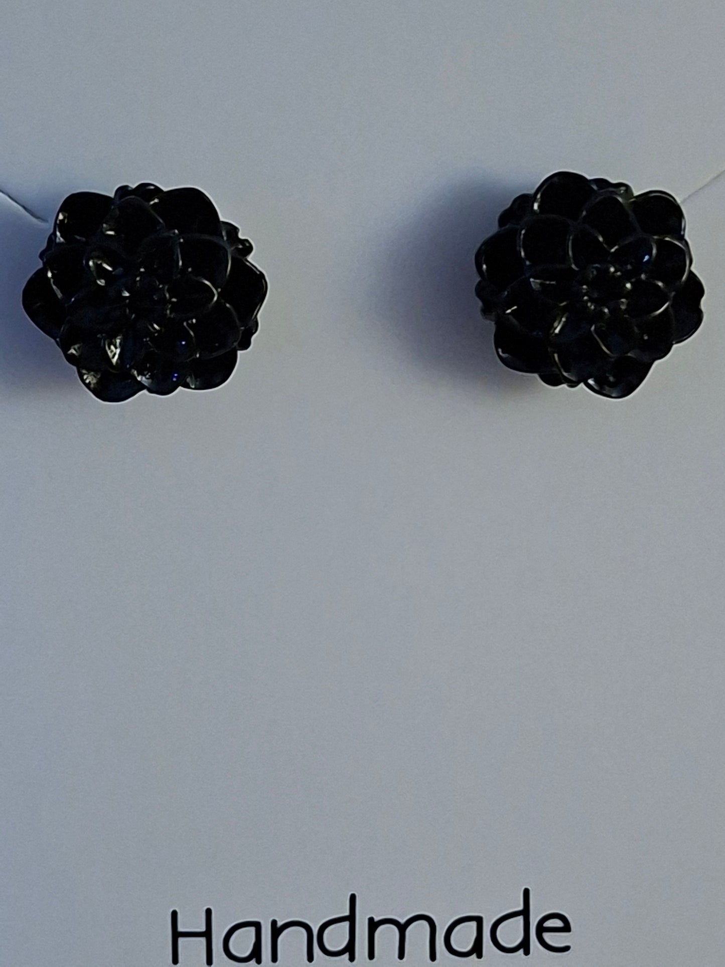 Polymer clay flower stud earrings