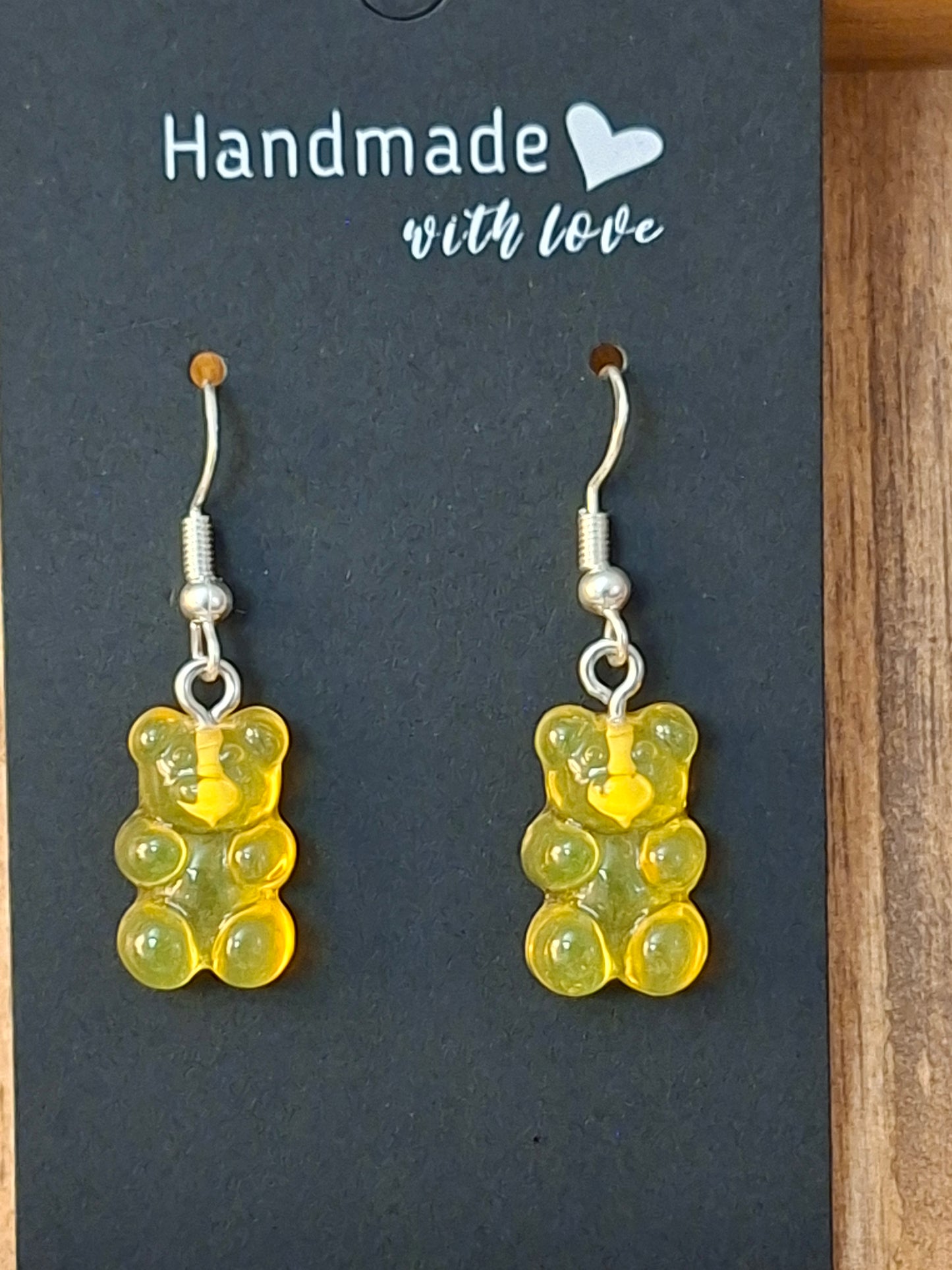 GUMMY BEAR DANGLE EARRINGS