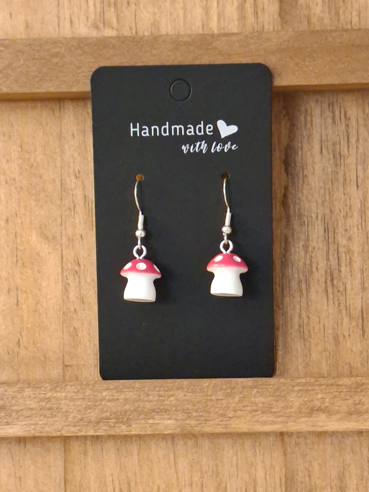 Large mushroom earrings