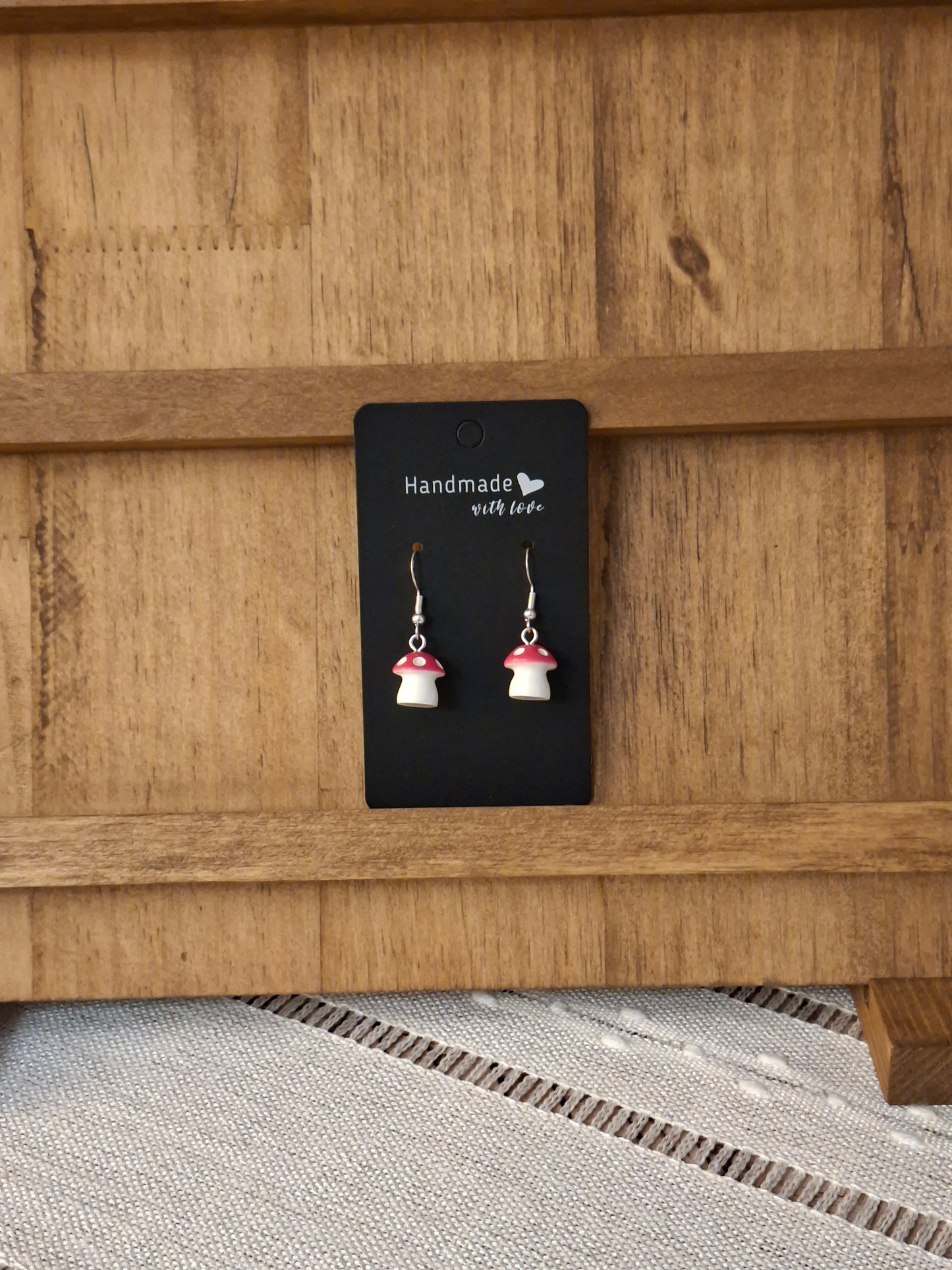 Large mushroom earrings