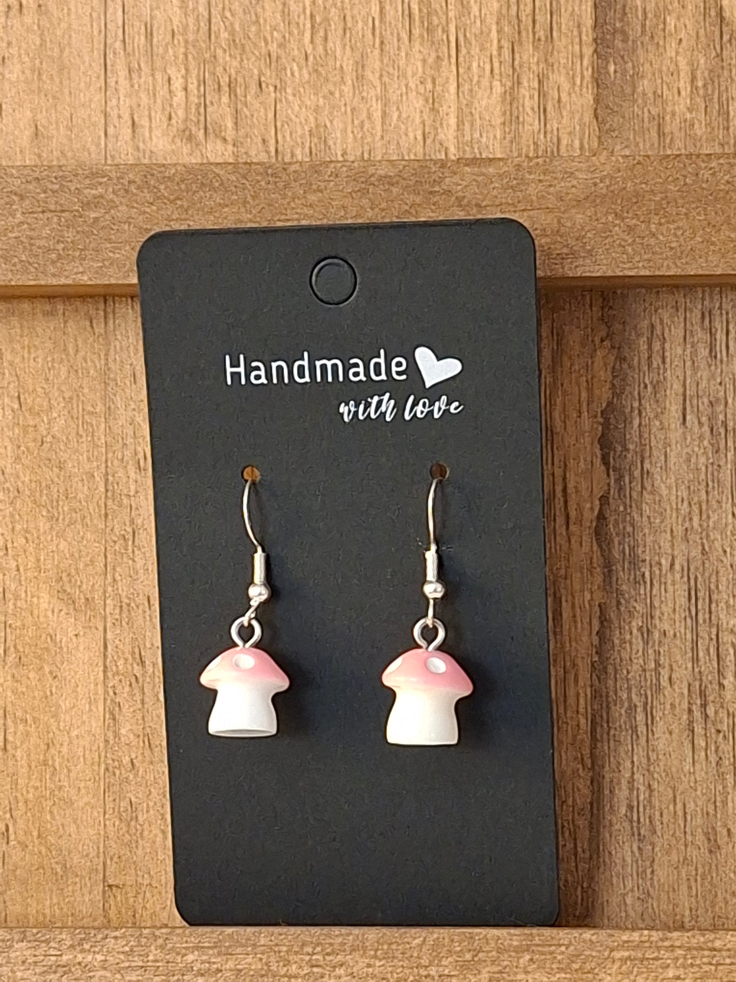 Large mushroom earrings